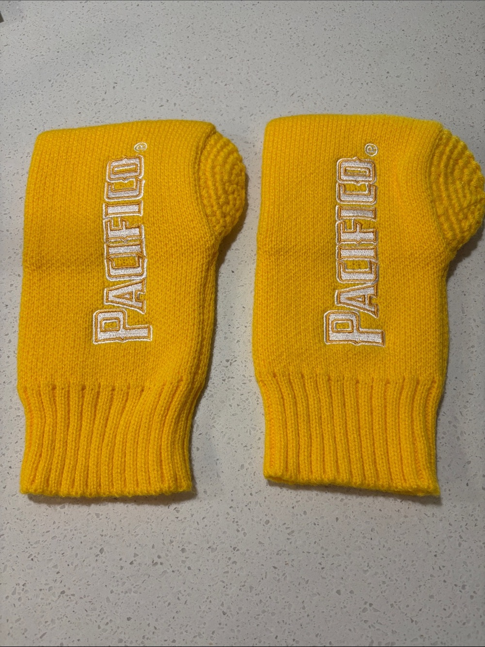 Pacifico Yellow Knit Golf Club Covers ⛳️